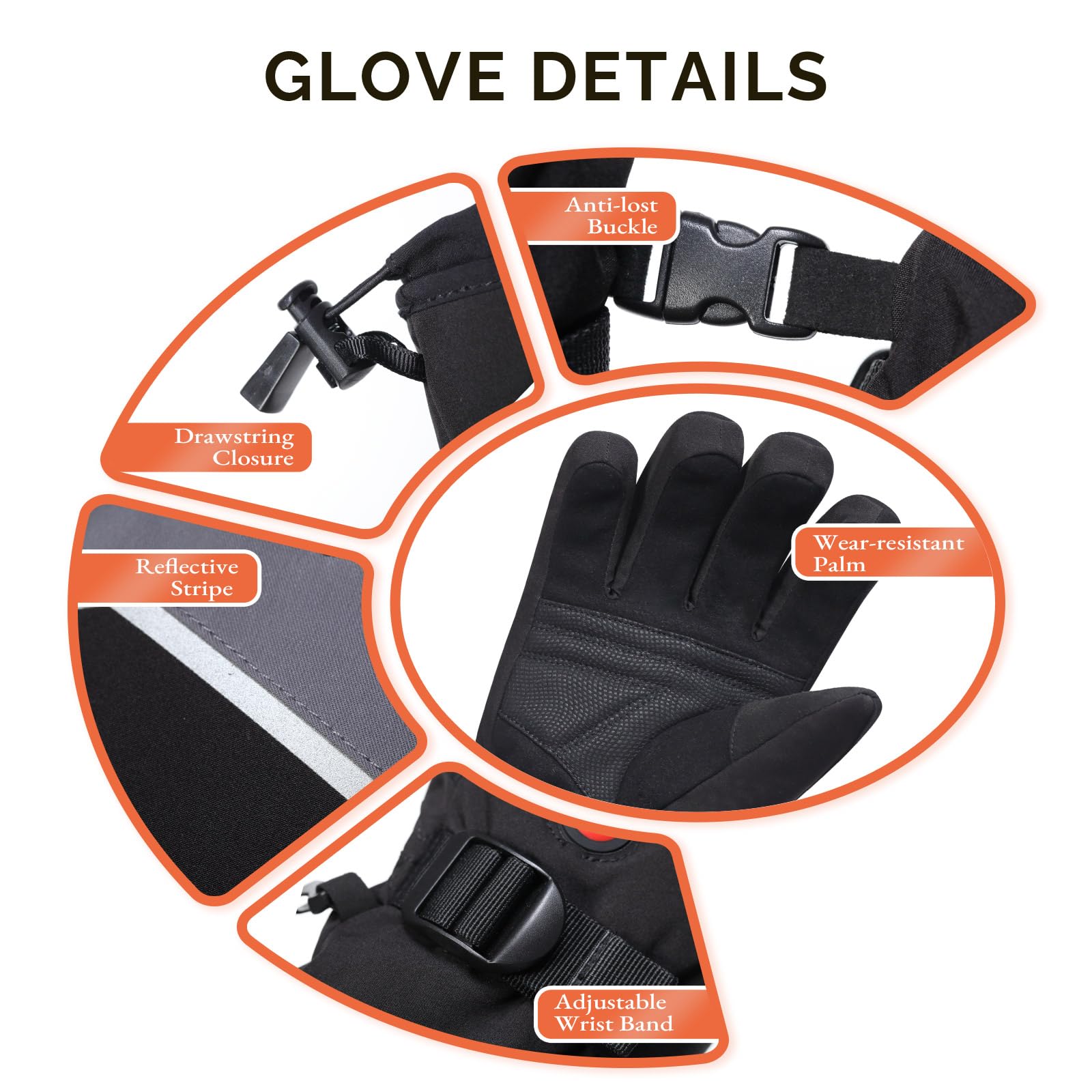 SAVIOR HEAT Guantes calentados para Hombres y Mujeres,Guantes de Motocicleta de batería Recargable Fina para Invierno, Bicicleta, esquí, Bicicleta y Funcionamiento