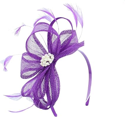 Lisa Jewel Sinamay \u0026 Feather Headband 