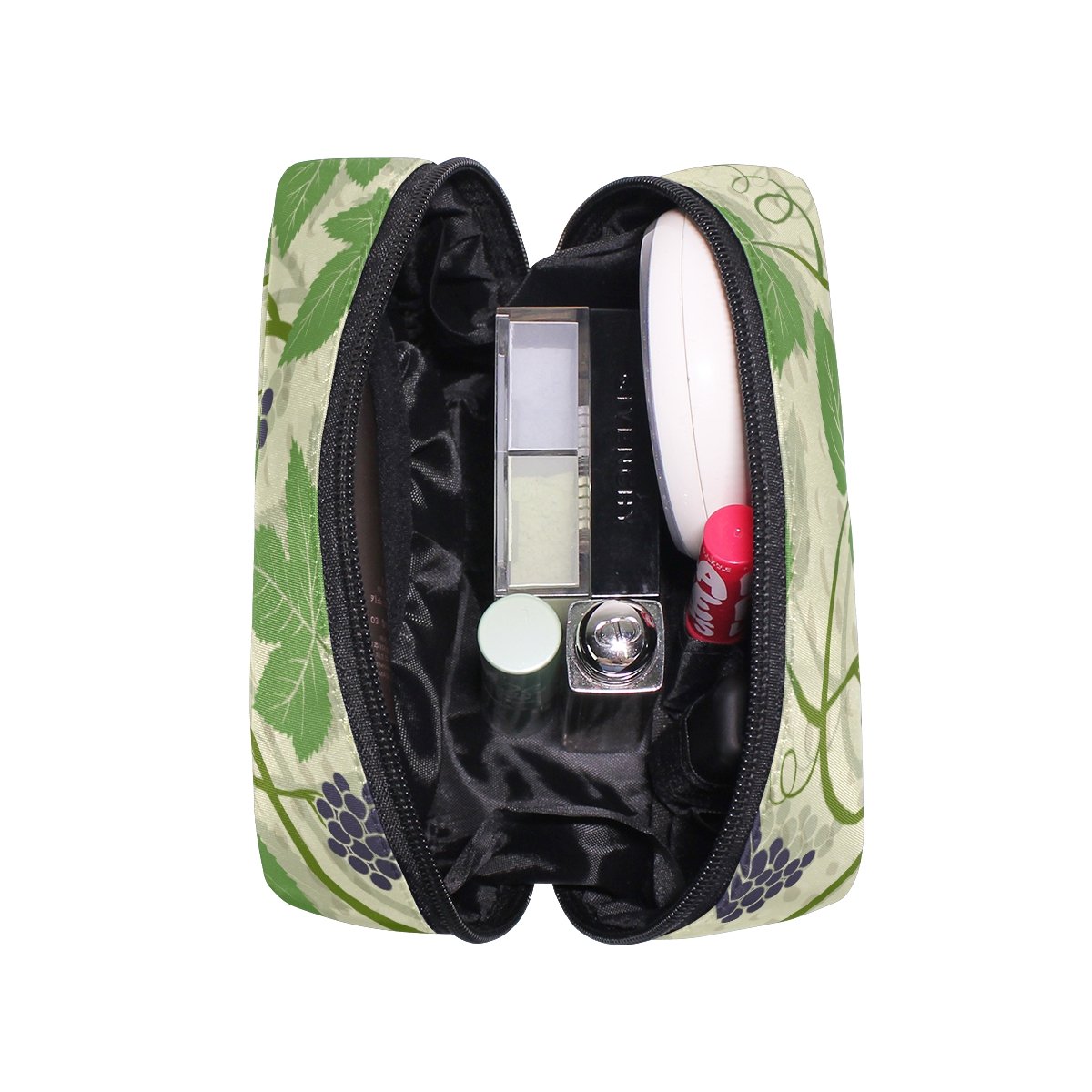 Amazon | ミヤビヤ コスメポーチ ぶどう柄 ブドウ柄 葡萄柄 くだもの柄