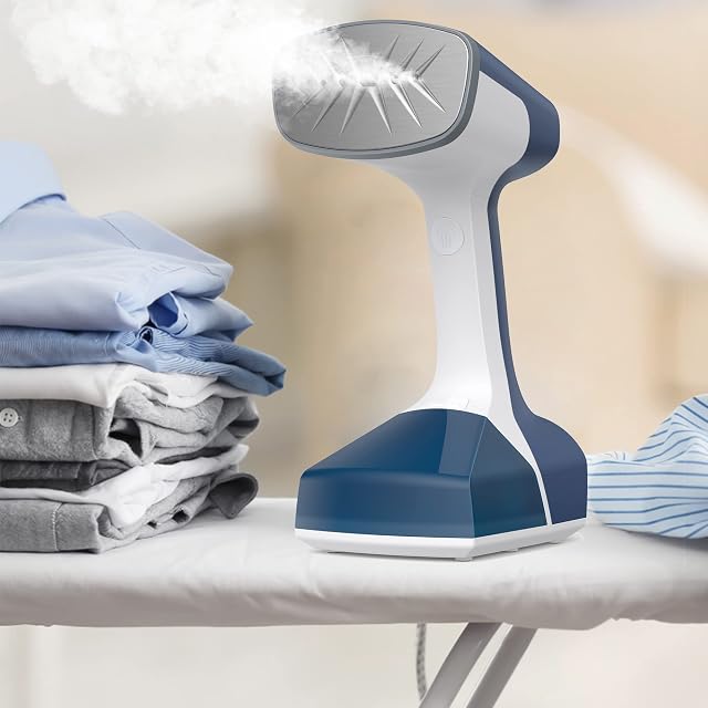 Steamer Clothing, Aspiron 1500W Handheld Garment Clothes Steamer with 240ml Detachable Large Water Tank, 25s Fast Heat-up, for Vertical and Horizontal Steaming, Fast Wrinkle Removal