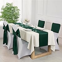 Vista 122 de Manyshofu 12Pcs Satin Orange Table Runner - 12 x 72 Inch Long Size, Party Table Runner Decor Bright & Smooth Wedding Decorations Table Runners for