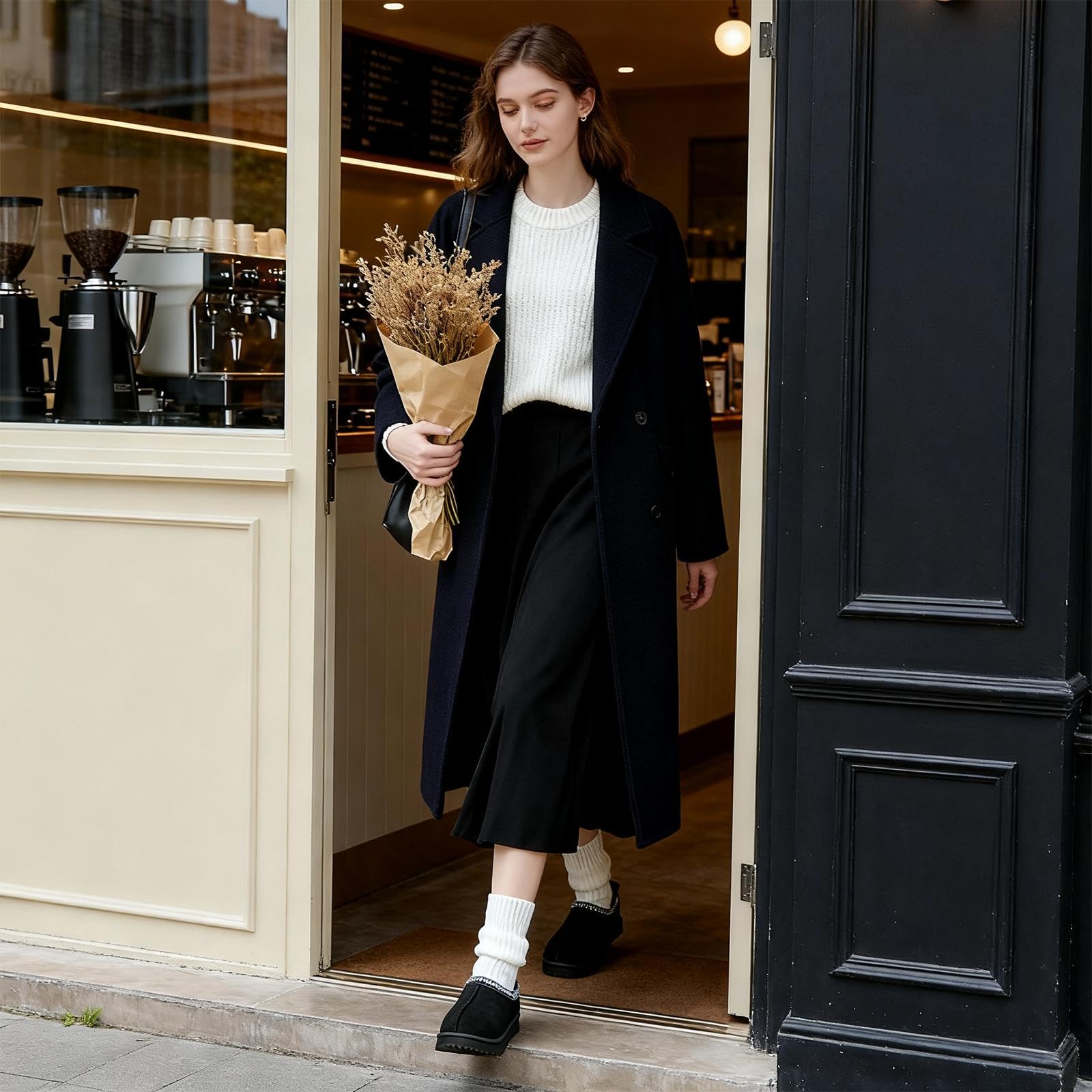 Mishansha Pantofole Donna Invernali Ciabatte Pelose Inverno Scarpe Casa - Esterno e Interno,36-43