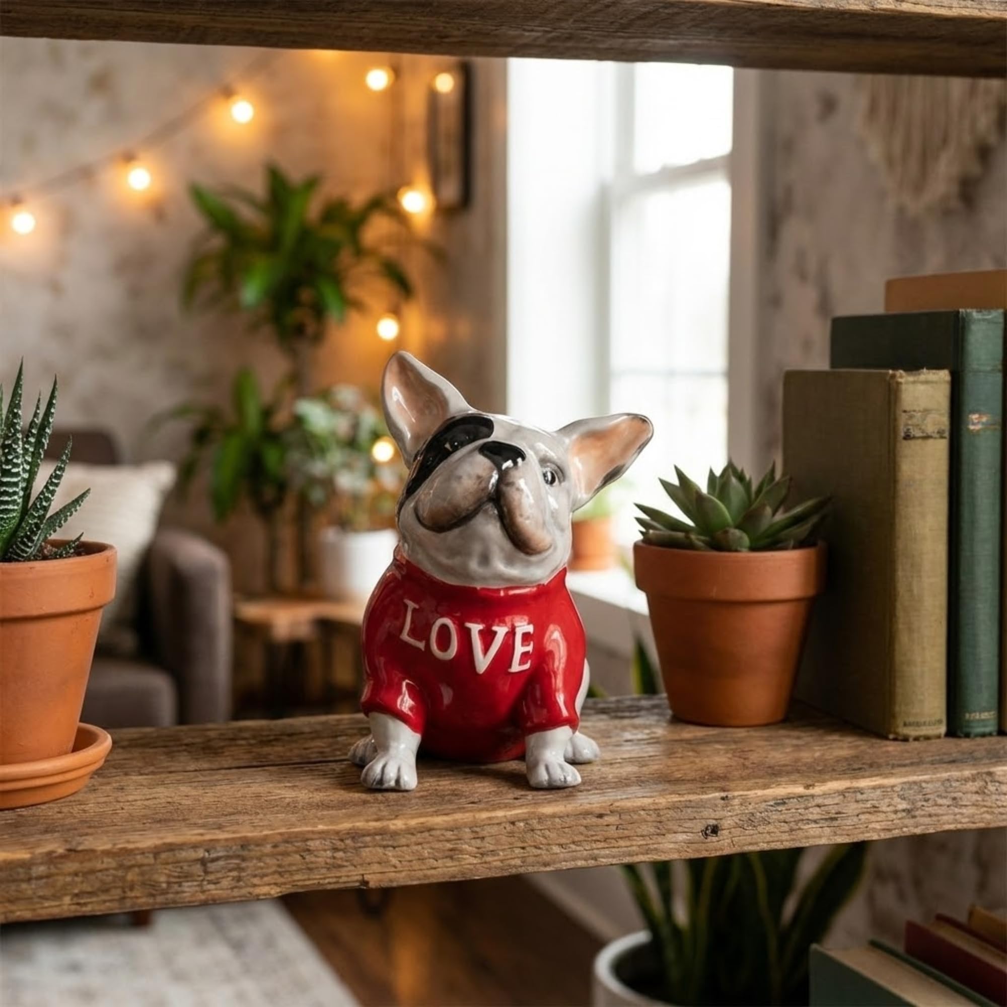Amazon.com: Blue Sky Clayworks Love is My Middle Name Dog Figurine