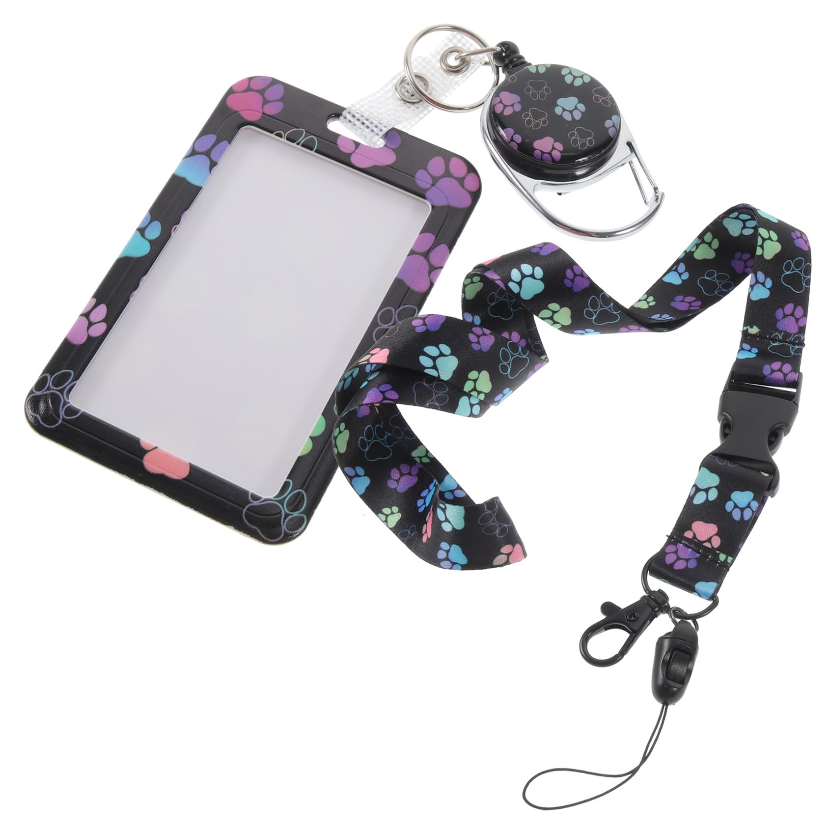 Lurrose Lot De 5 Porte-cartes Multifonctions Avec Cordon Et Porte-badge Pour Étudiants