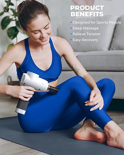 Miniatura 2 de Pistola de masaje de tejido profundo, pistola de masaje de percusión para aliviar el dolor, masajeador muscular profesional para atletas y gimnasio