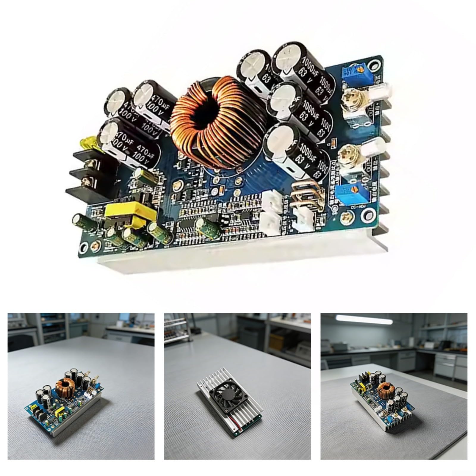 KiraKira Wysoka moc 800 W 30 A DC Step-Down Regulowane napięcie 20 V-70 V do 2,5 V-58 V Konwerter prądu stałego Elektronika