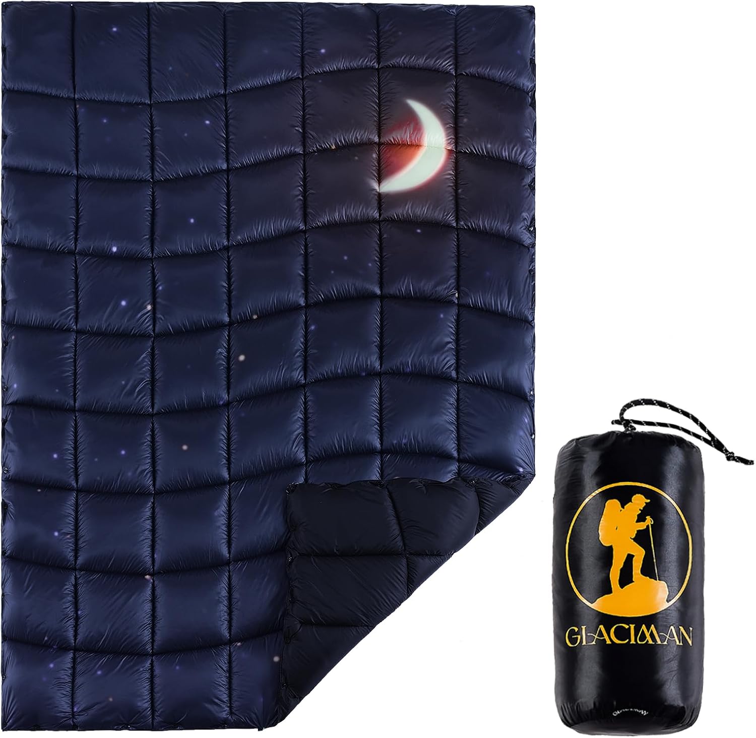 Glaciman Camping Blanket, Waterproof Down Alternative Warm