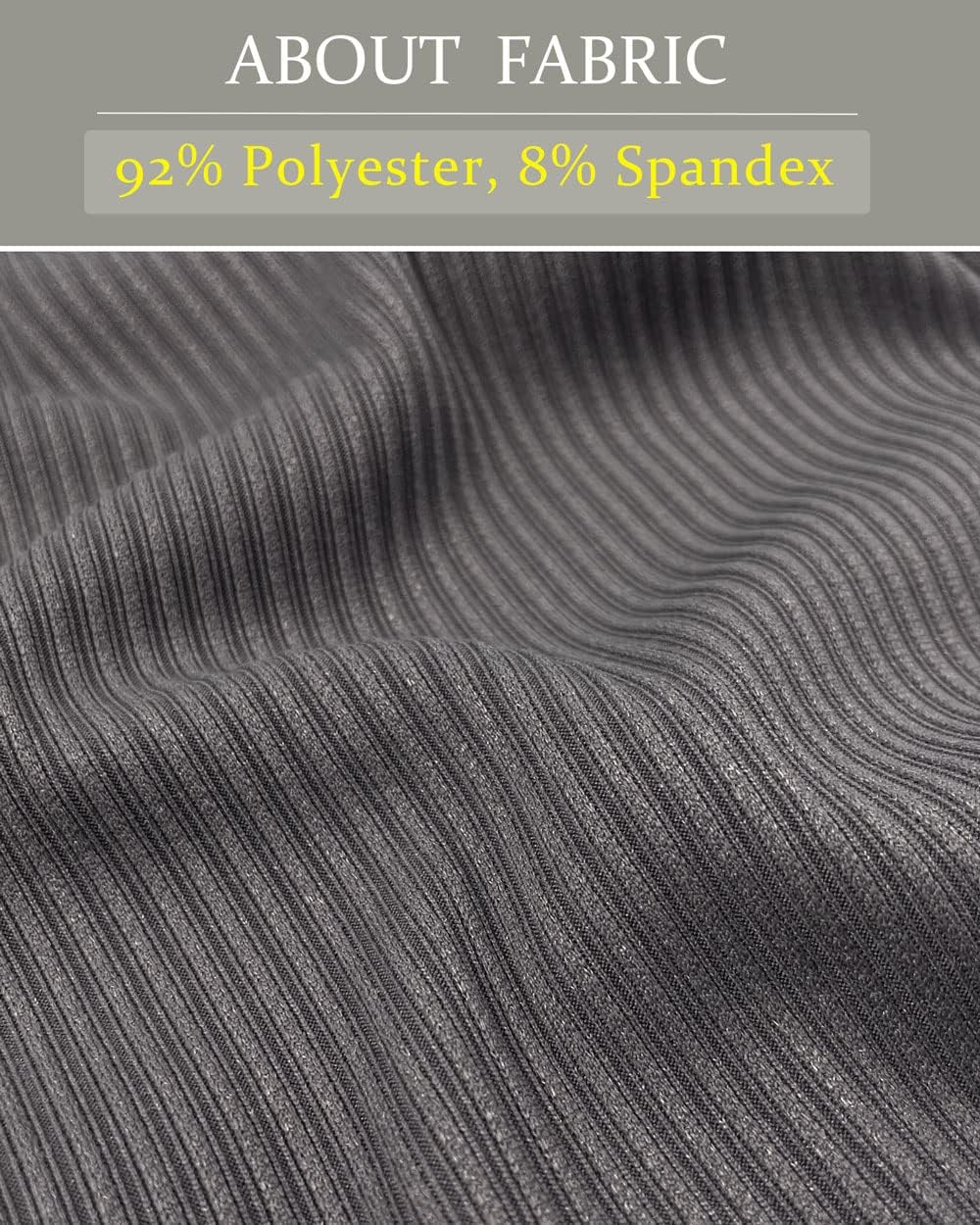 Muscle Cmdr Men's Henley Long&Short Sleeve T-Shirt Slim Fit V Neck Shirts Stretch Tee Casual Underwear Athletic Medium Weight