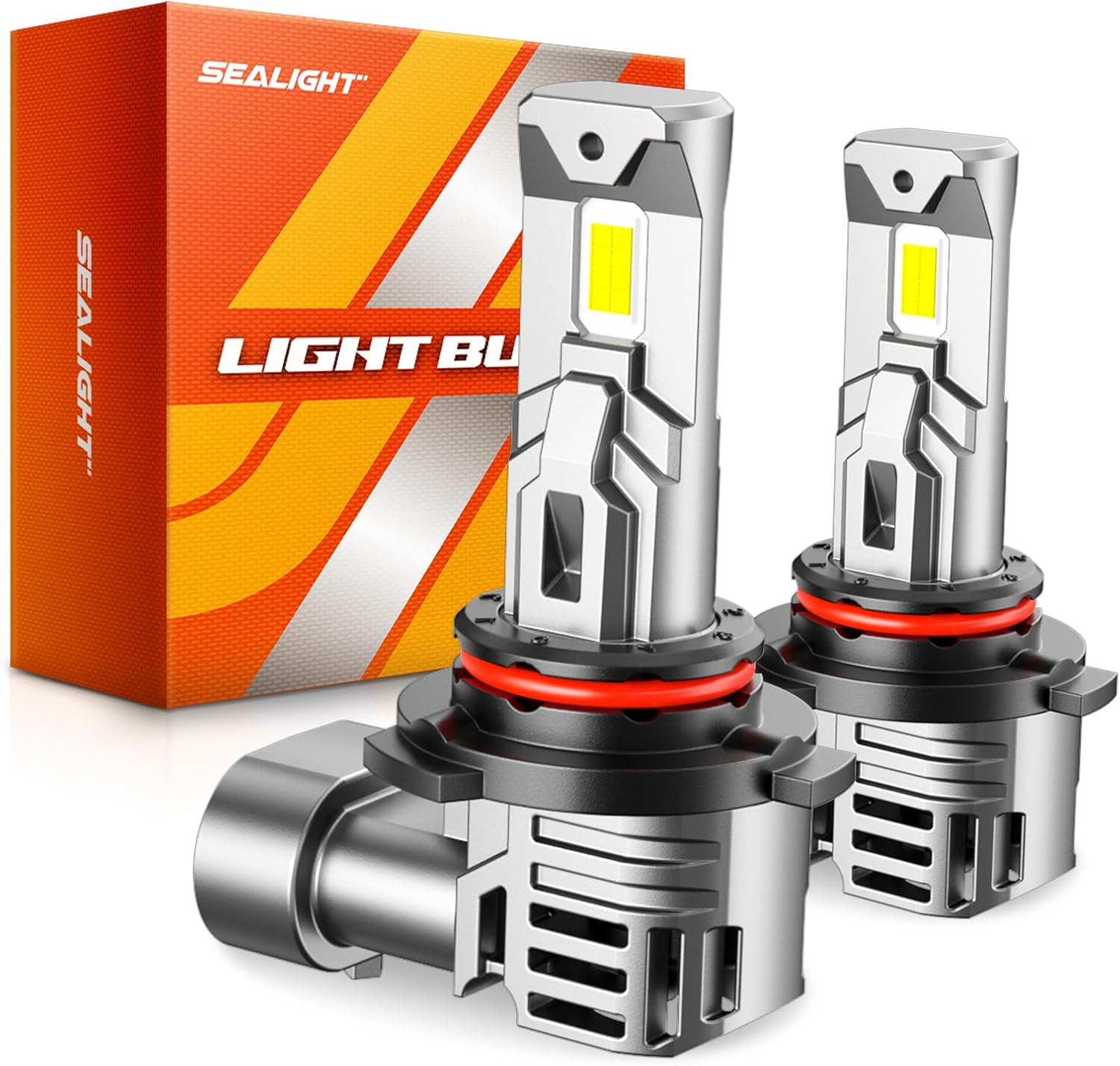 SEALIGHT Scoparc 9006/HB4 Bulbs, 30000LM Ultra Bright, 6500K Cool White With Cooling Fan, Over 60000 Hours Lifespan, Plug-N-Play Installation, 2-Pack