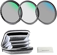 Neewer 67mm UV CPL ND4 Lens Filter Kit with Hard Case - Multicoated Glass for Sharp Photos, Reduced Glare & Motion Blur