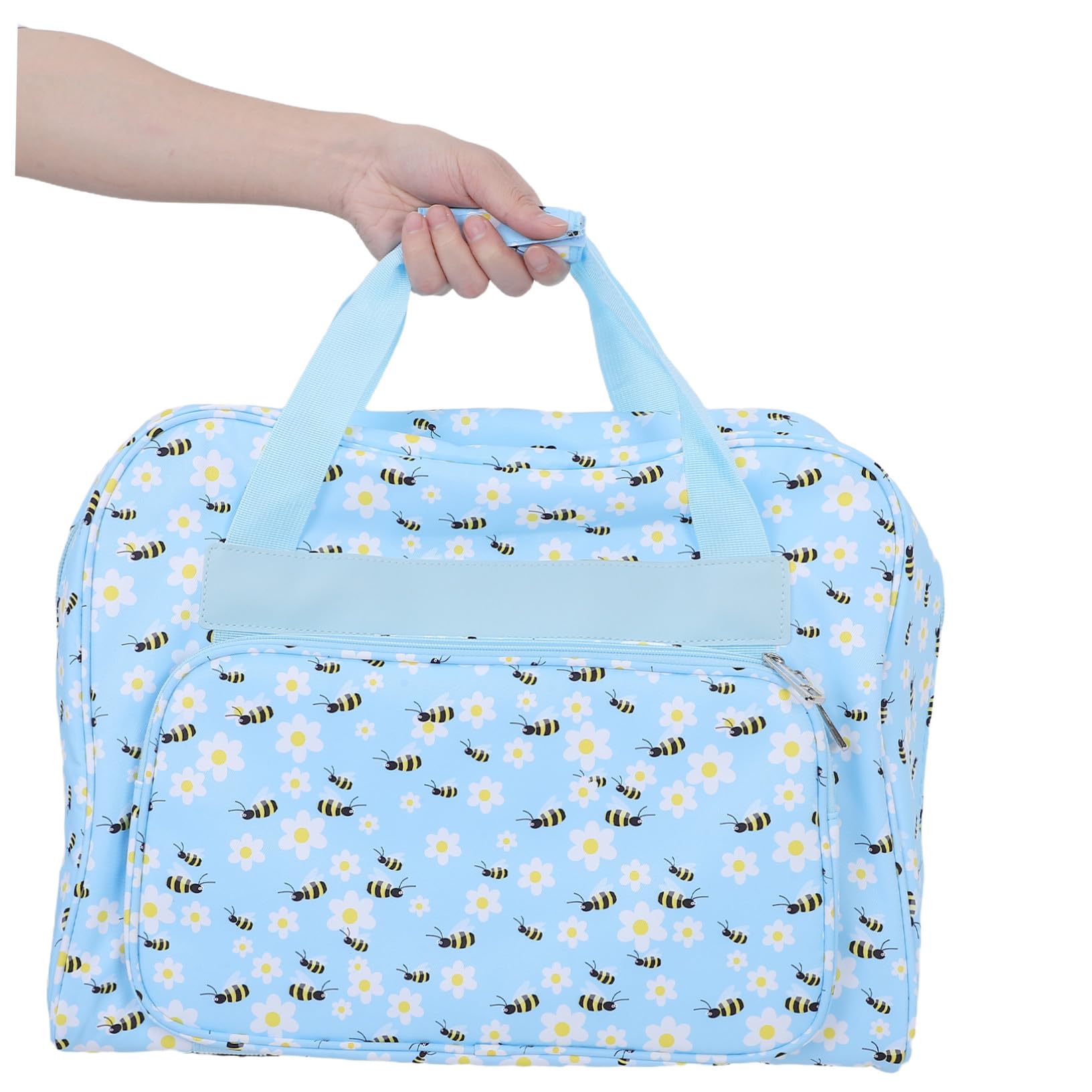 HOMSFOU Sac De Machine à Coudre Portable Cas De Transport De Machine à Coudre Portable Sac De Rangement pour Tricot Ciel Bleu Tissu Oxford 600d