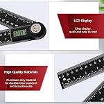 GemRed 82305 Digital Angle Finder (Aluminum - Black Buttons)