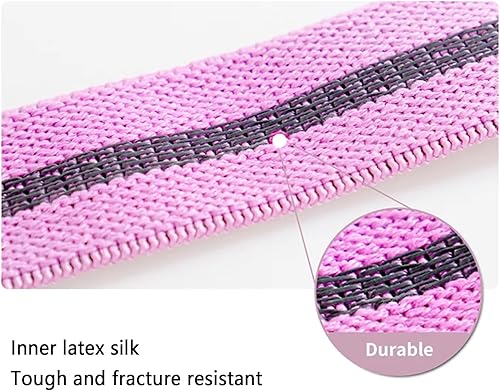 Miniatura 5 de Bandas de resistencia para entrenamiento, juego de 3 bandas elásticas largas para ejercicio con guía de entrenamiento y bolsa de transporte, bandas