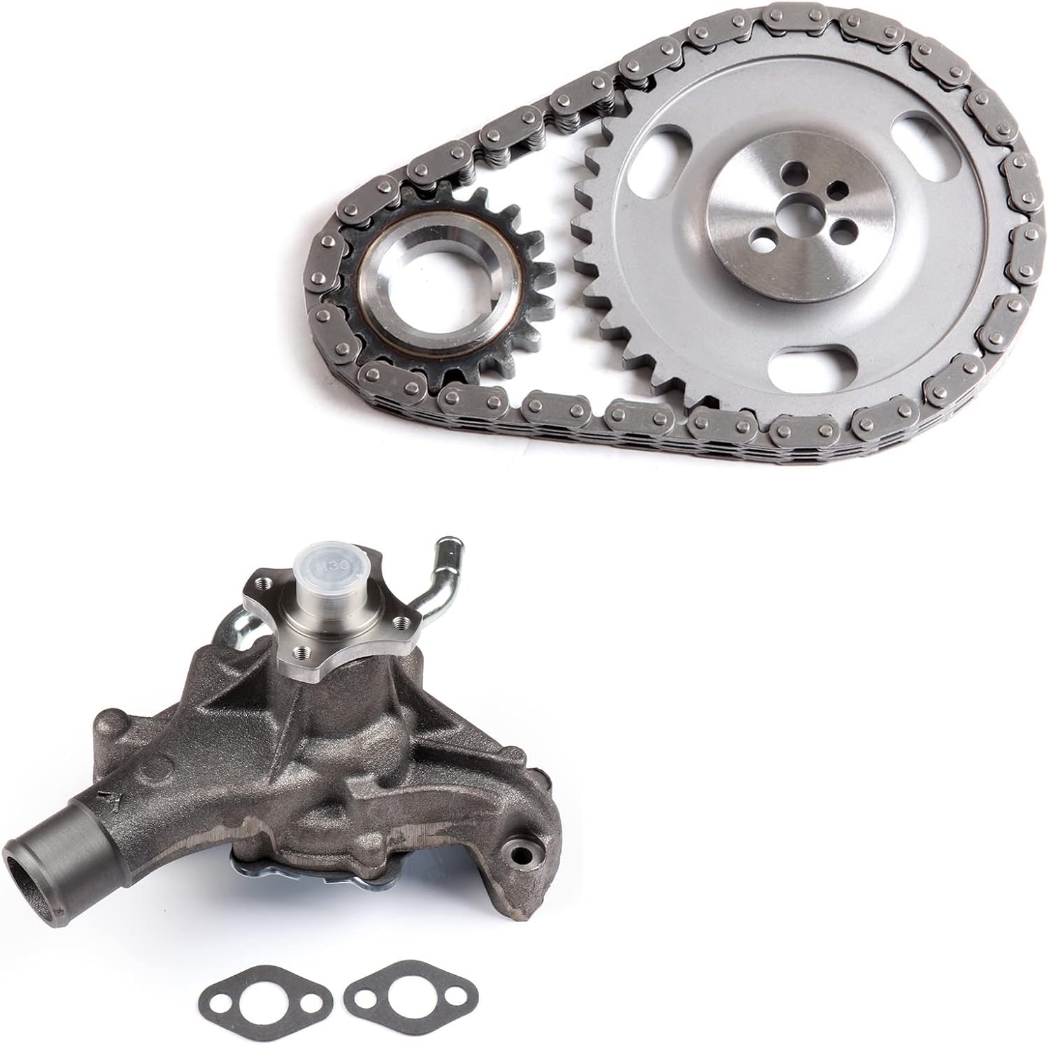 Engine Timing Chain Kit with Water Pump for GMC Safari 4.3L 1996,for GMC Jimmy 4.3L 1997-1998,for Chevrolet Express 2500 4.3L 1996 1998,for GMC K1500 4.3L 1996-1998,for Isuzu Hombre 4.3L 1997-2000
