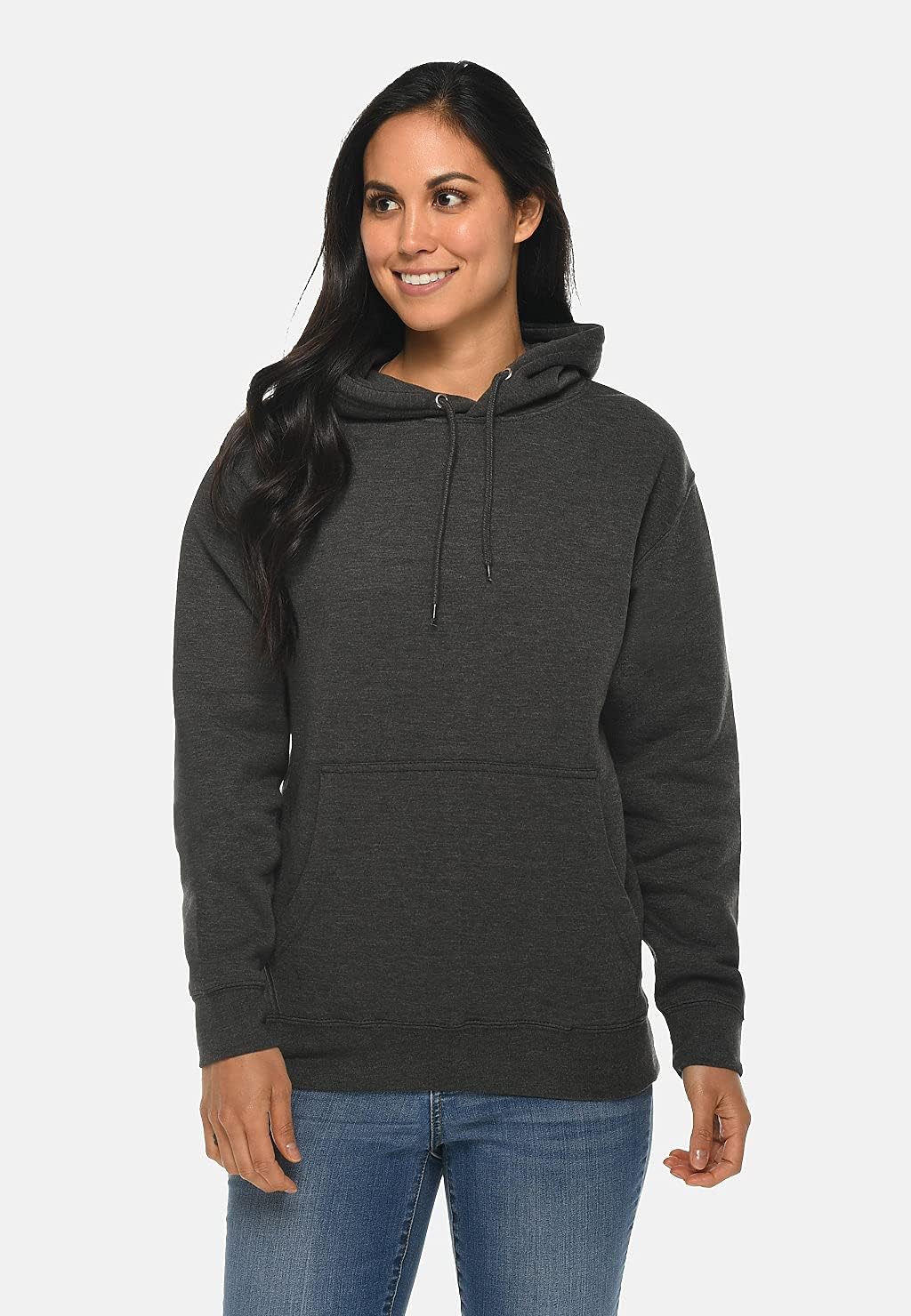 Lane Seven Unisex Premium Pullover Hooded Sweatshirt XS Charcoal Heather - Image 4