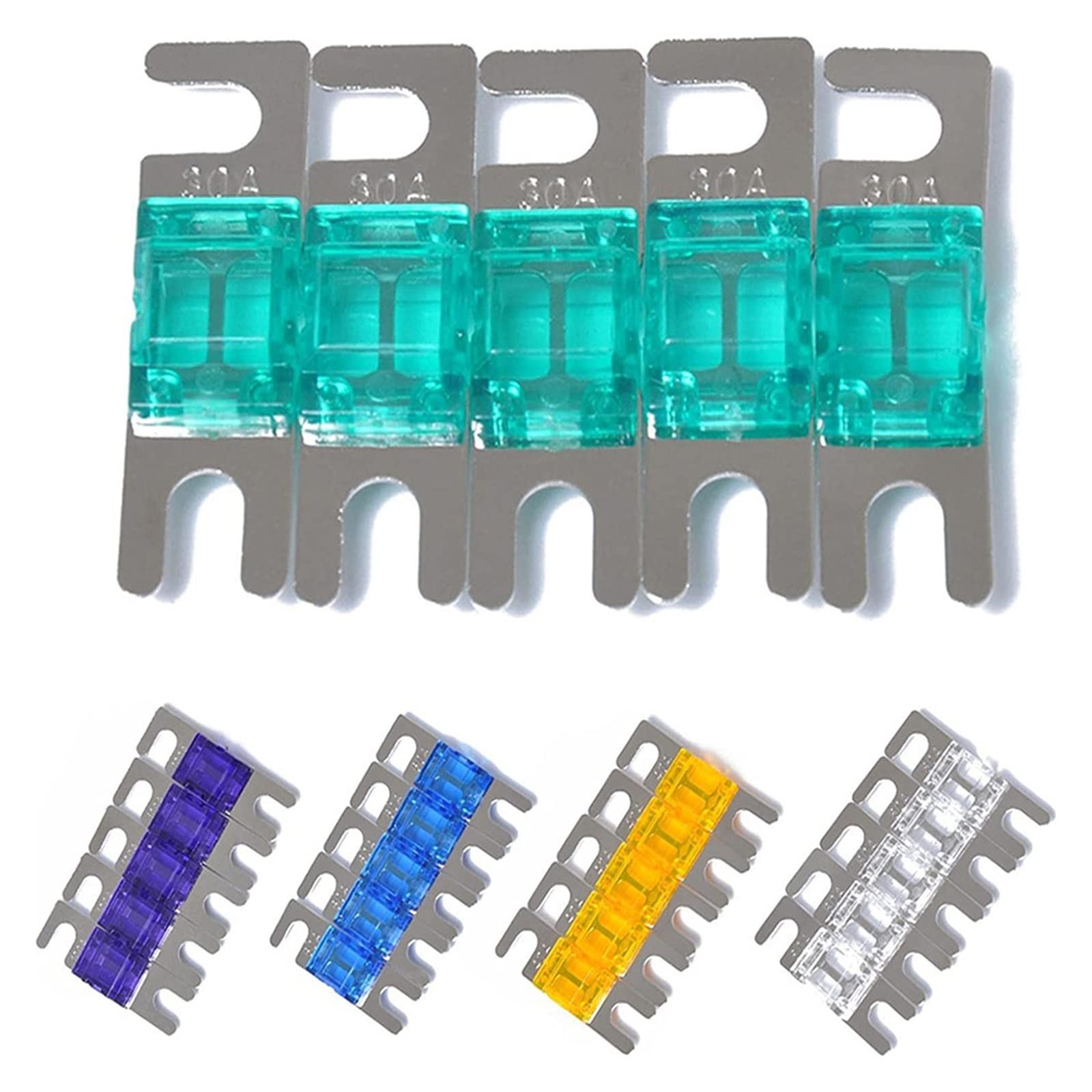 Portafusibles for Coche ANS 4 Piezas ANS-H Fusible o Fusible de Barra Portafusibles for Coche Seguro (Size : 100A)