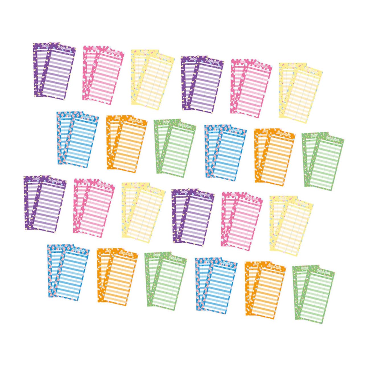 Operitacx 5 Set Carta Di Consumo Di Bilancio Libro Di Risparmio Di Denaro Per Contanti Portafoglio Mensile Organizzatore Di Contanti Raccoglitore Di Bilancio Inserti Ricariche 60 pezzi*5