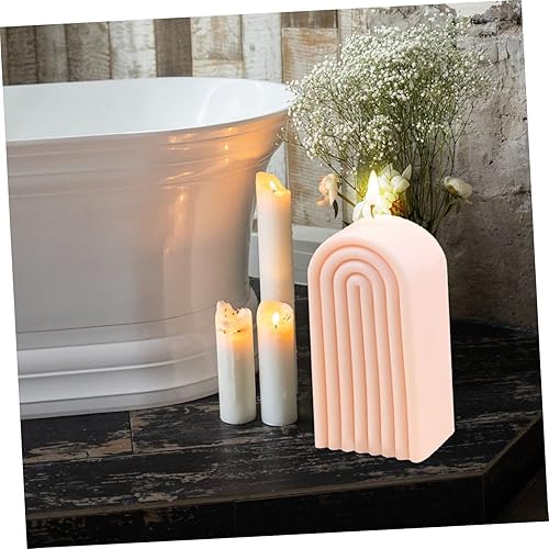 Miniatura 9 de COHEALI Molde de vela en forma de U, molde de yeso para jabón, molde de baño, molde de resina geométrica, molde de resina de arco, molde de barra de