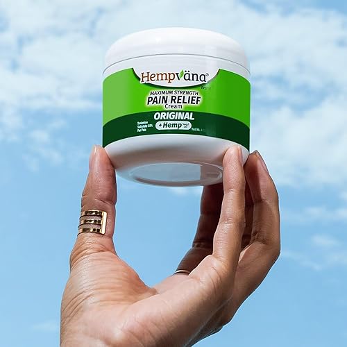Miniatura 3 de BulbHead Como se ve en TV Hempvana Original Relief Cream Máxima Fuerza, La Crema de Cáñamo para la articulación muscular Espalda Rodilla Hombro