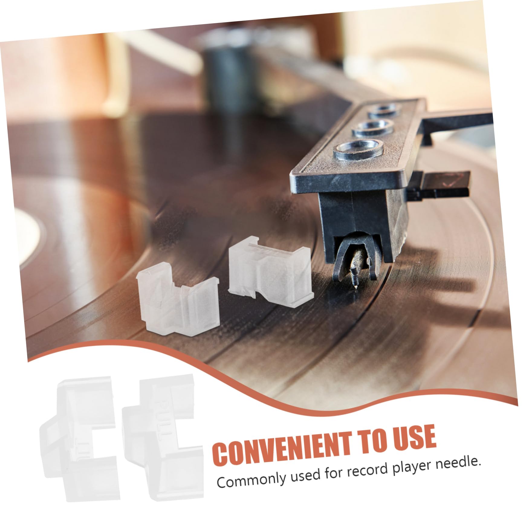 Totority Turntable Accessories for Record - 2pcs Player Needle Cover Record Player Needle Cover Record Player Needle Protector Record Needle Protector