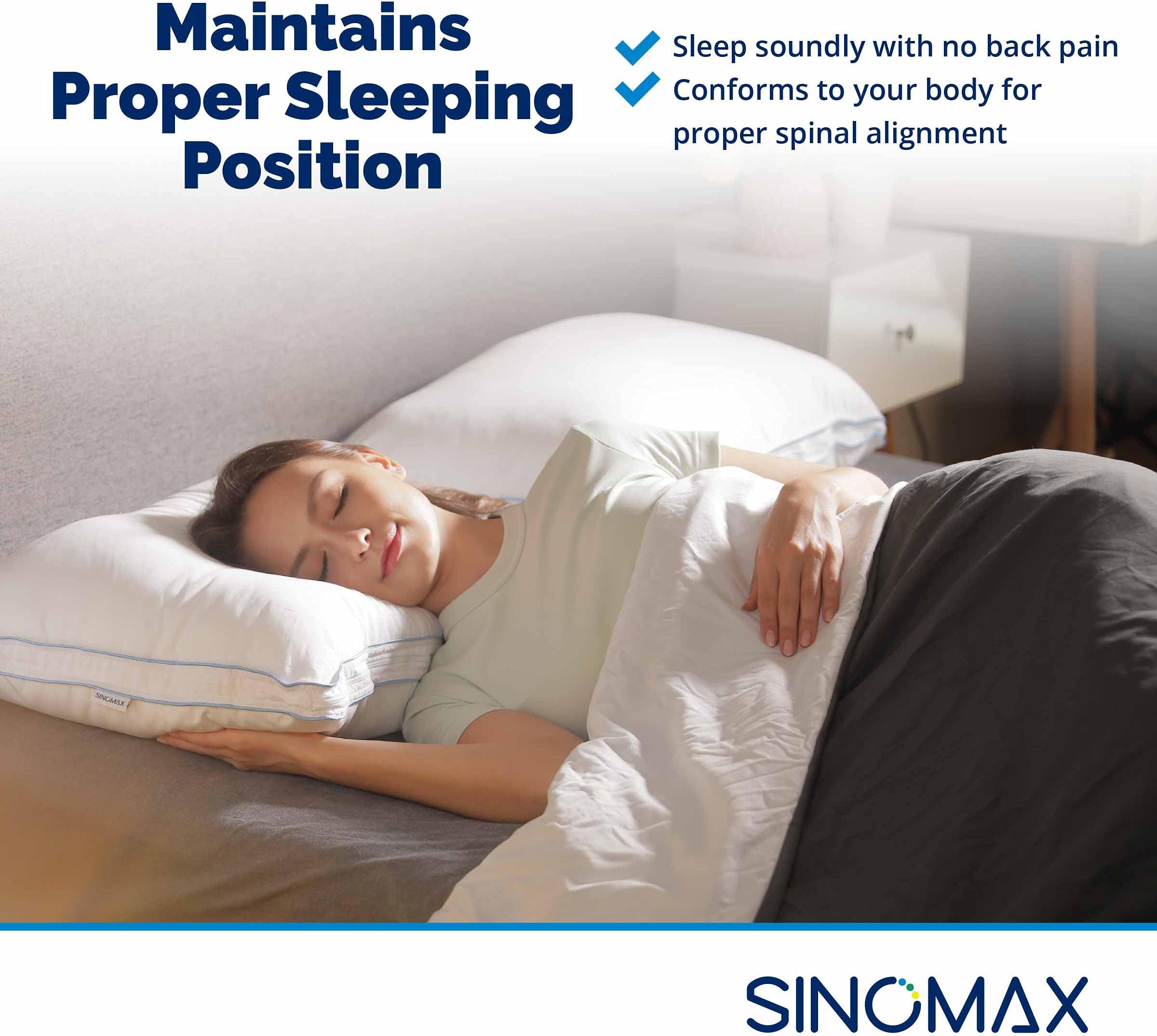 sinomax pillow shredded polyurethane