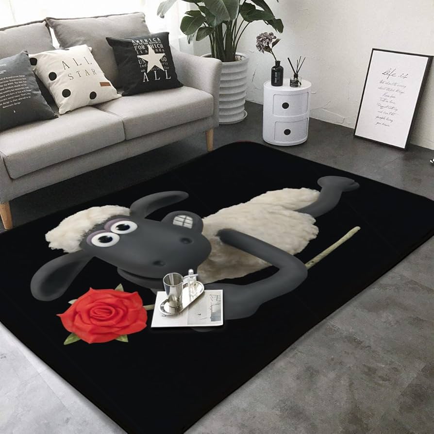 ひつじのポットマット ブラック キッチン・食器 ひつじのポットマット