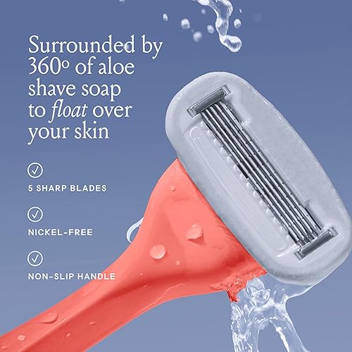 Miniatura 43 de Billie Kit de afeitado para mujer - Maquinilla de afeitar para mujer + 4 repuestos de maquinilla de afeitar de 5 hojas + soporte magnético - DreamPop