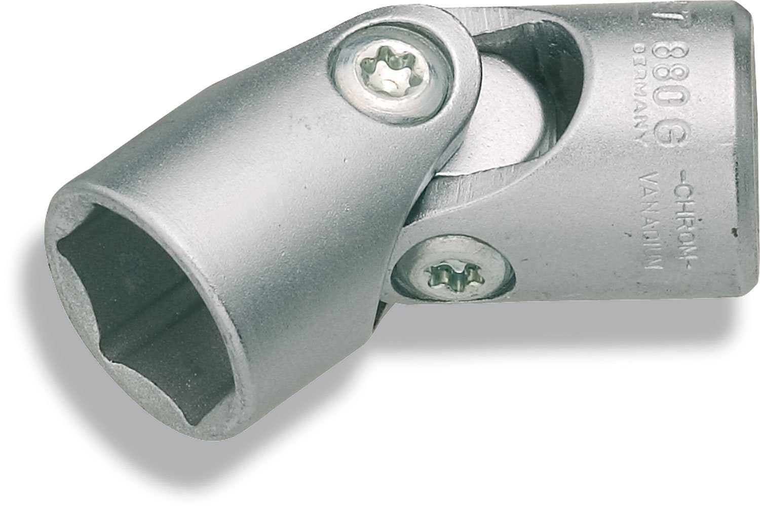 Hazet 880G-13 Inserto Chiave a Bussola con Snodo, Argento, Attacco Quadro, Cavo, 10 mm 3/8 di Pollice
