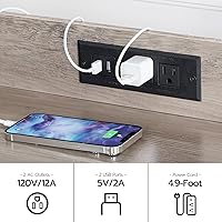 Vista 5 de HOOBRO Caja de arena con 2 estantes de almacenamiento, mueble alto para caja de arena oculto con estación de carga, mueble para caja de arena oculta