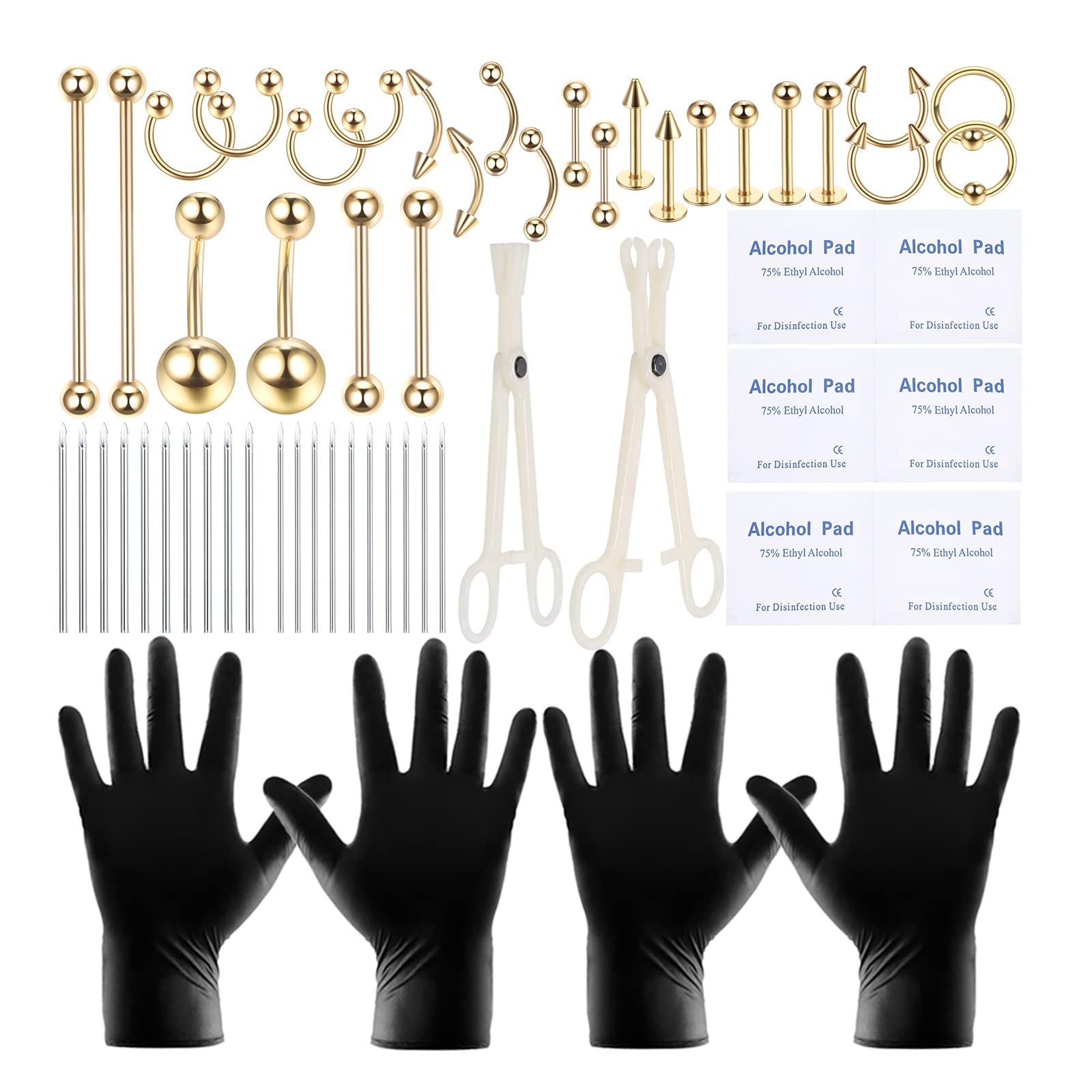 58PCS Body Piercing Kit
