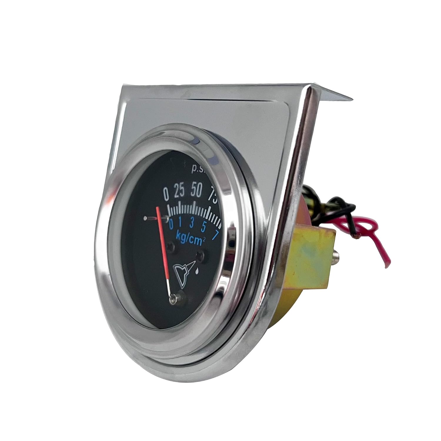 2'' 52mm Mechanical Oil Pressure Gauge Kit, 0-100 PSI, 0-7kg/cm² 12V