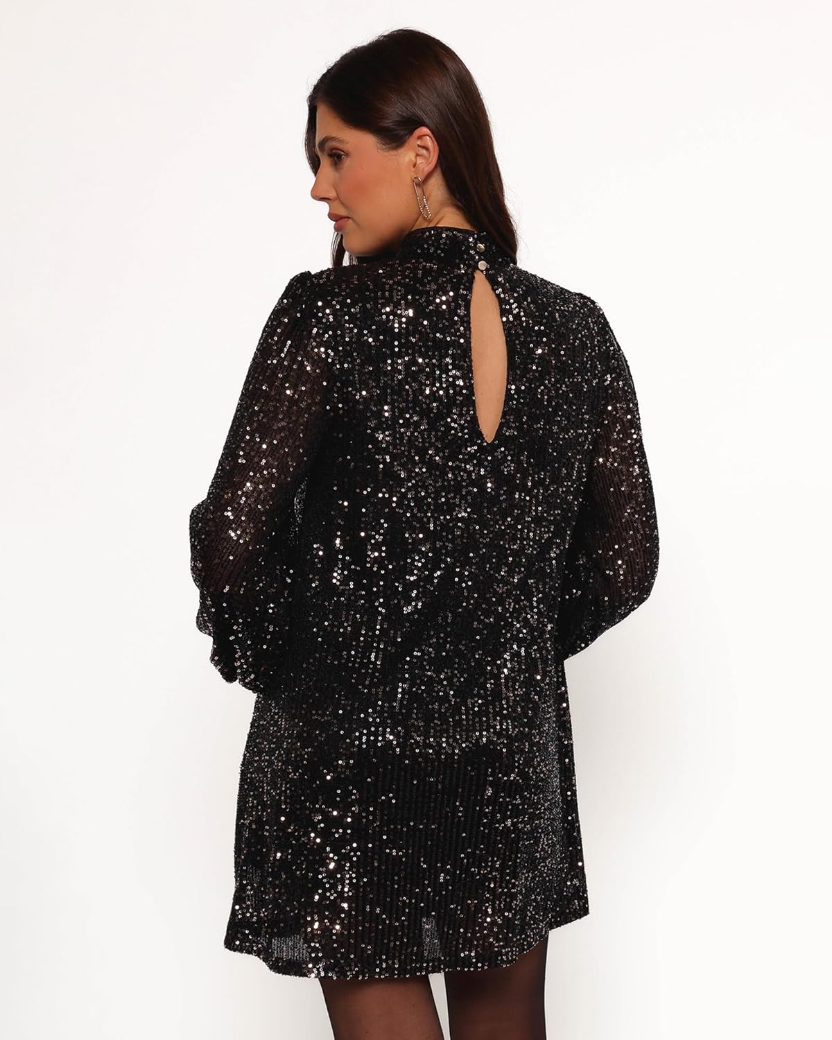 Petal & Pup Women's Springfield Mini Dress-Black/Gold - Image 3