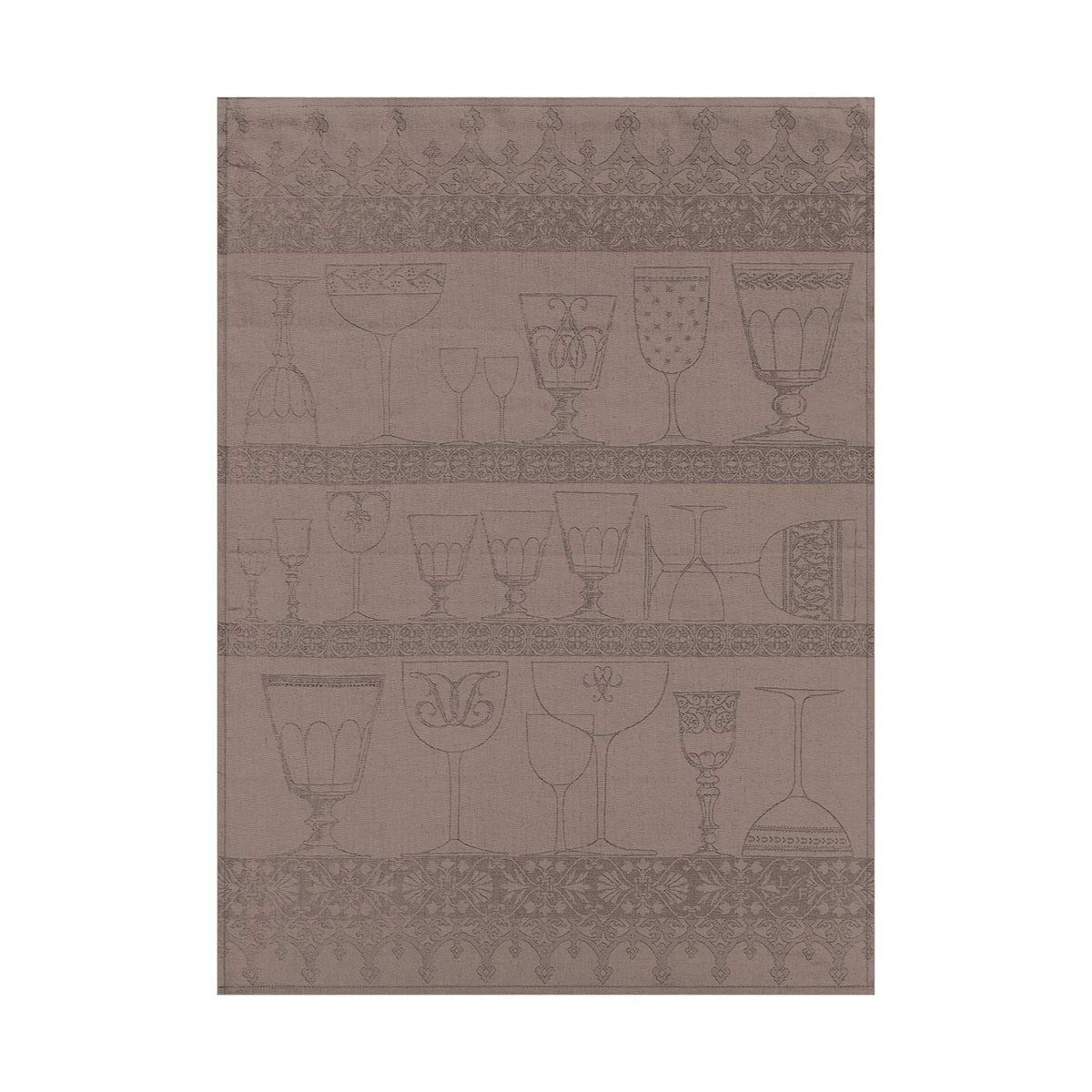 Paño de lino puro Le Jacquard Francais para copas de cristal en tu cocina gourmet