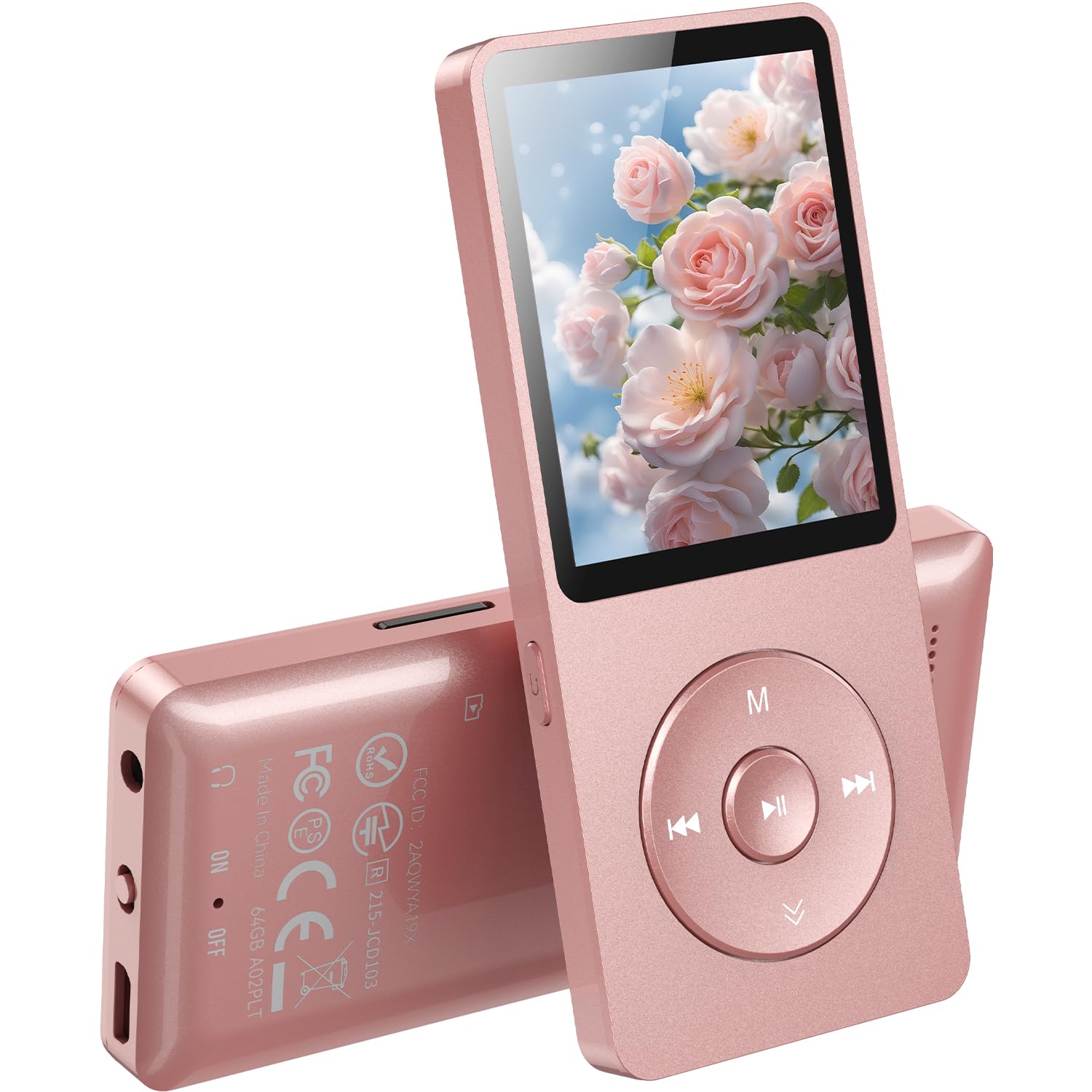 Lettore MP3 AGPTEK 64GB Bluetooth 5.3 - Con Altoparlante, Radio FM, Registratore, 70h Autonomia