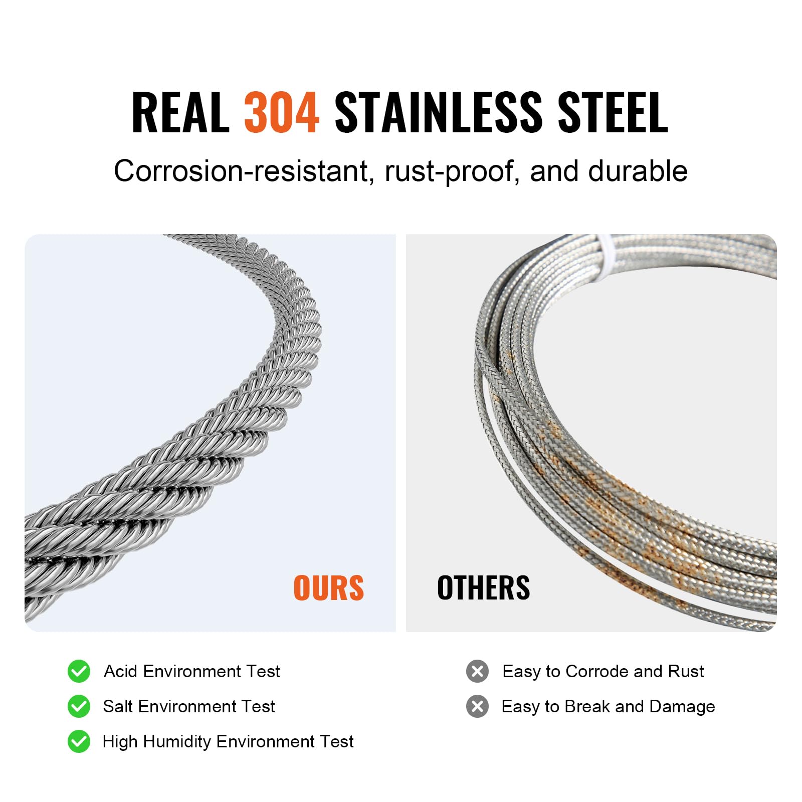 Happybuy Wire Rope Kit, 1/16