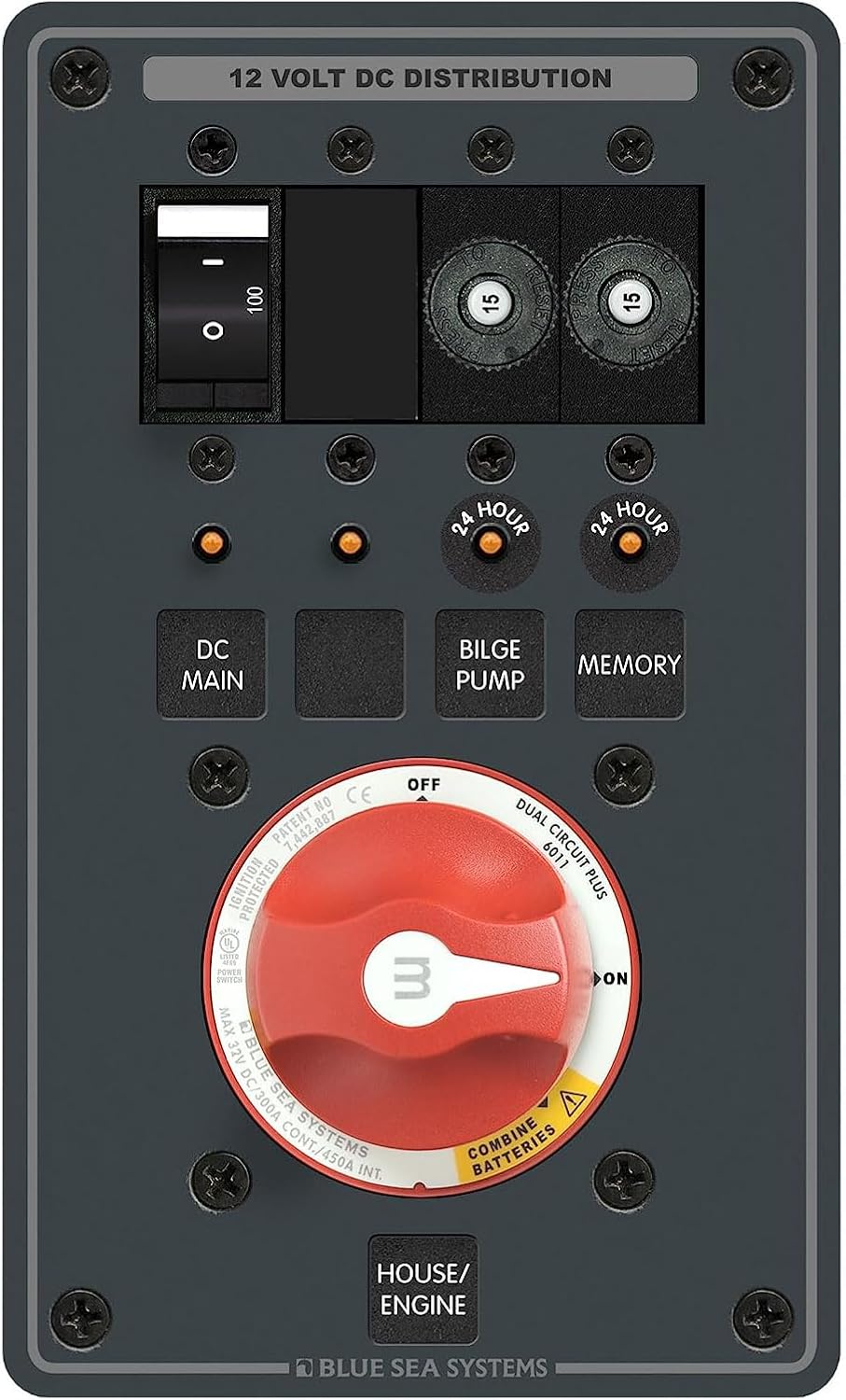 Blue Sea Systems 8686 Panel DC Battery Management (20943)