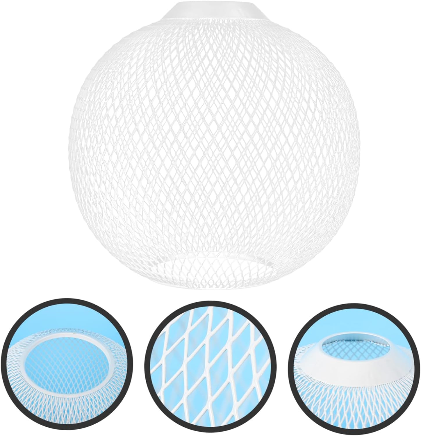 BESPORTBLE 2pcs Globe Shape Metal Lampshade Reusable Hanging Light Cover Novelty Table Lamp Shade