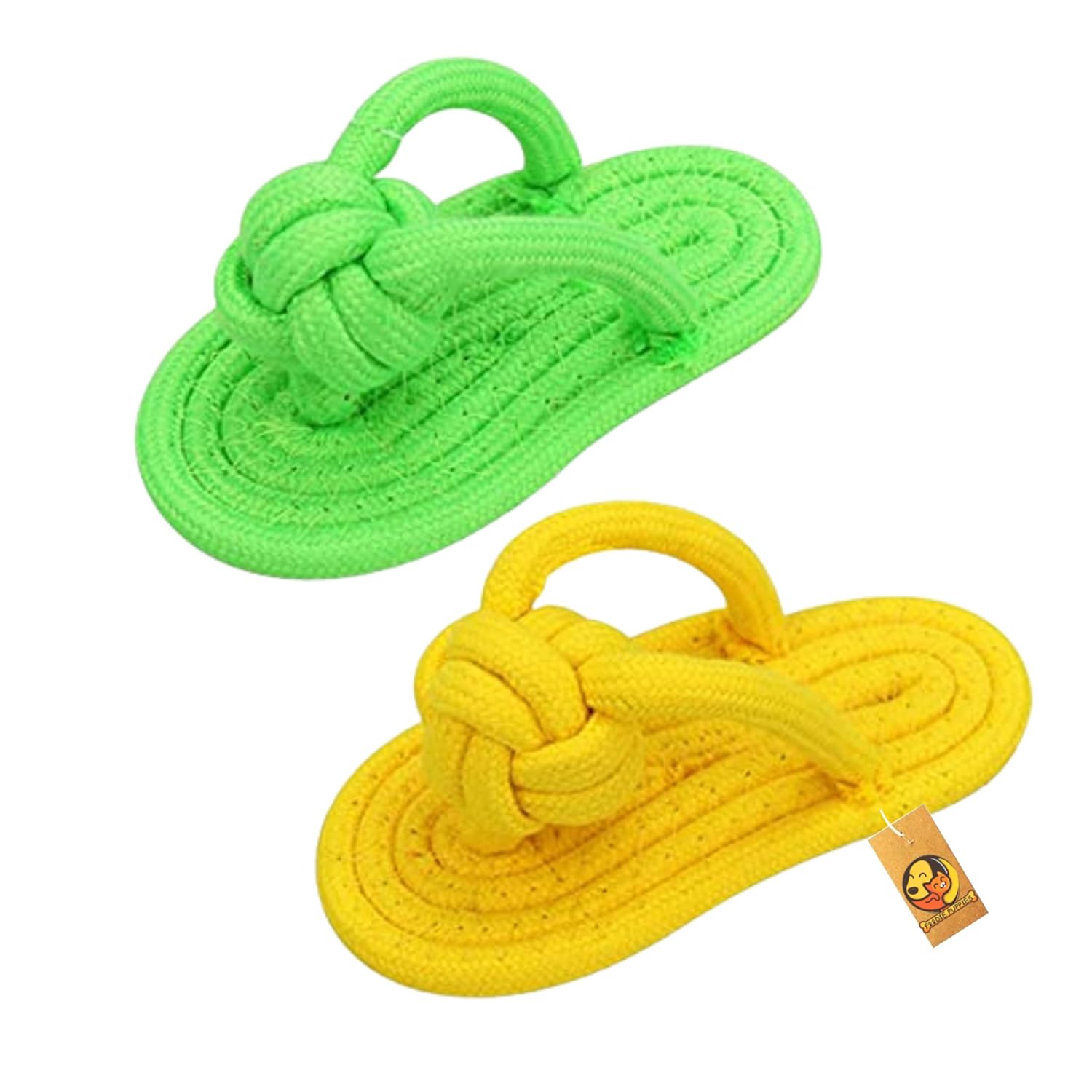 Foodie Puppies Durable Cotton Rope Chew Toy for Dogs | Chewing, Fetching, Playing, Teething & Training for Small to Medium Dogs & Puppies (Slipper Rope (Pack of 2)) Foodie Puppies Durable Cotton Rope Chew Toy for Dogs | Chewing, Fetching, Playing, Teething & Training for Small to Medium Dogs & Puppies (Slipper Rope (Pack of 2))