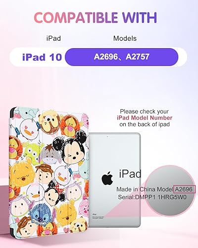 Miniatura 2 de Trendy Fan DSY - Funda para iPad de 10.9 pulgadas 2022 de dibujos animados Kawaii para niñas, niños, adolescentes, niños, mujeres, diseño de fundas