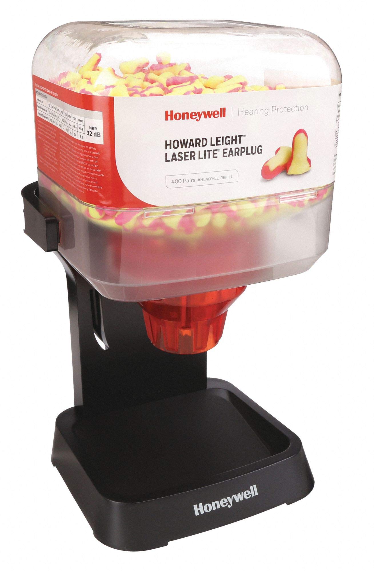 Howard Leight HL400 Earplug Dispenser with 400 Pairs of Laser Lite Hi-Visibility Earplugs
