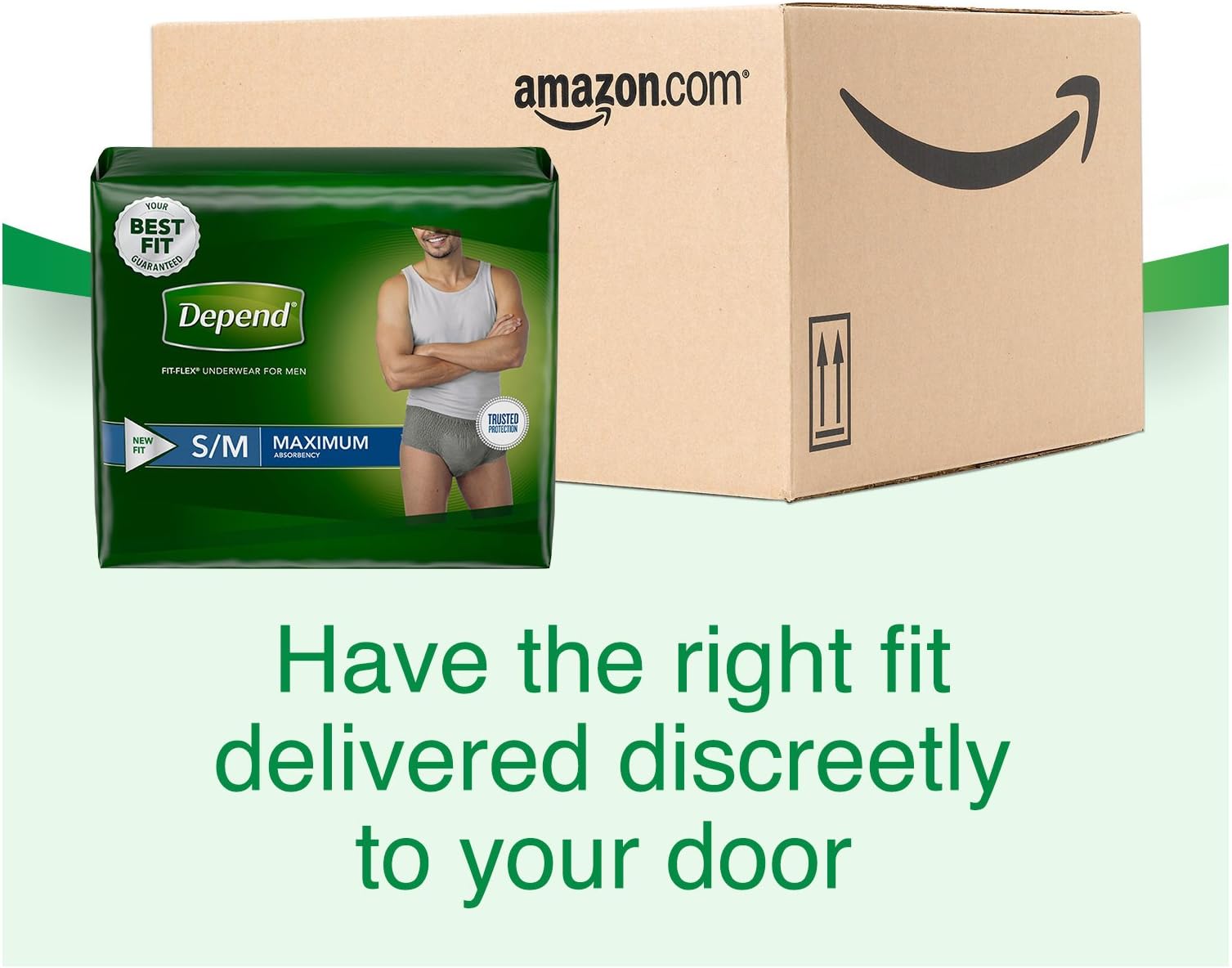 Depend FIT-FLEX Incontinence Underwear for Men, Maximum Absorbency, Small/Medium, Gray (Packaging may vary)