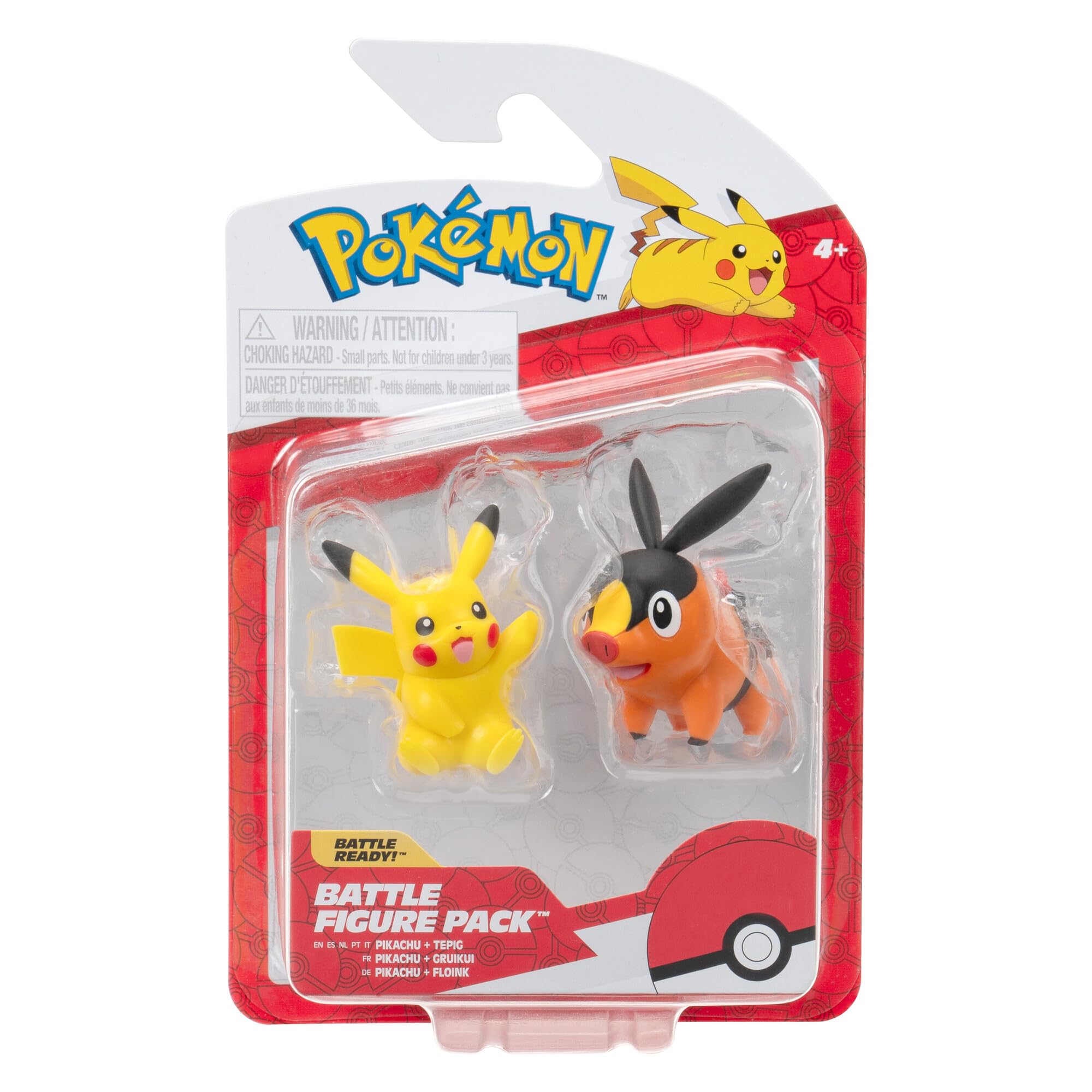 Pokemon Battle Figure First Partner 2 Pack (Tepig & Pikachu #7) W6 Figures — image 1