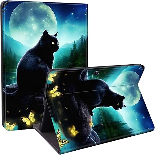 Funda diseñada para Microsoft Surface Pro 11109, protección ligera, múltiples ángulos, piel sintética, delgada, con función de encendido y apagado