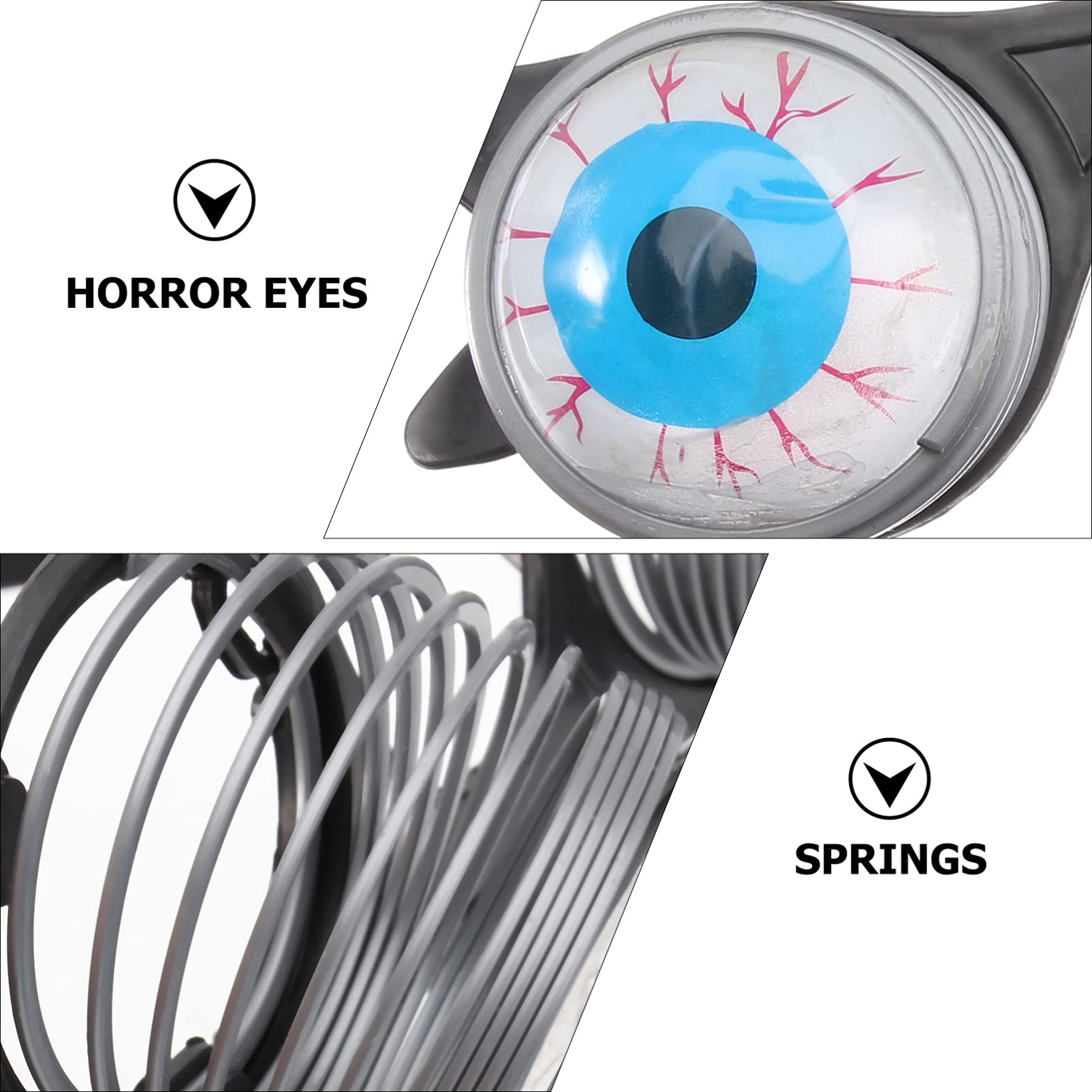 Mens Glasses Eyeball Glasses with Dropping Eyeballs Droopy Eye Glasses Drooping Eyes Spring Glasses Halloween Costume Accessories Disguise Glasses Gru Costume