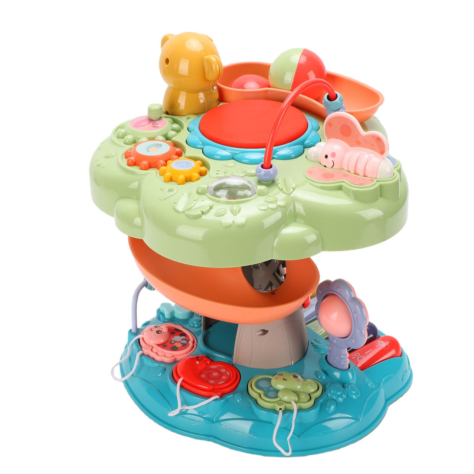 Zunate Juguete Musical Educativo para Niños Pequeños, Casa en el árbol Musical Multifuncional con Luz y Sonido, Atractivo Diseño de Plástico, 1 Unidad, 22,5 X 21,5 X 28 Cm