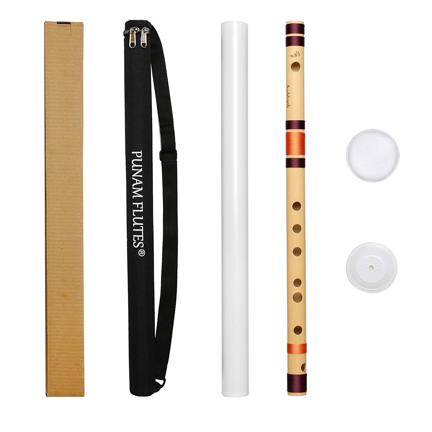 Punam Flutes D Natural Medium Left Hand Size 17.3 Inches Amazon.in