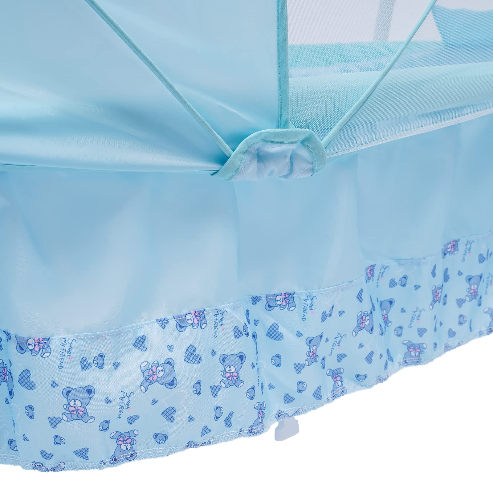 ÉLectrique Bluetooth Intelligent Lit Cododo Bebe, Lit BéBé ÉLectrique, BalançOire Automatique, Lit BéBé 5 Vitesses, Fonction De Minuterie, BalançOire Avec Jouets Moustiquaire, Pour 0 à 18 Mois (Bleu)
