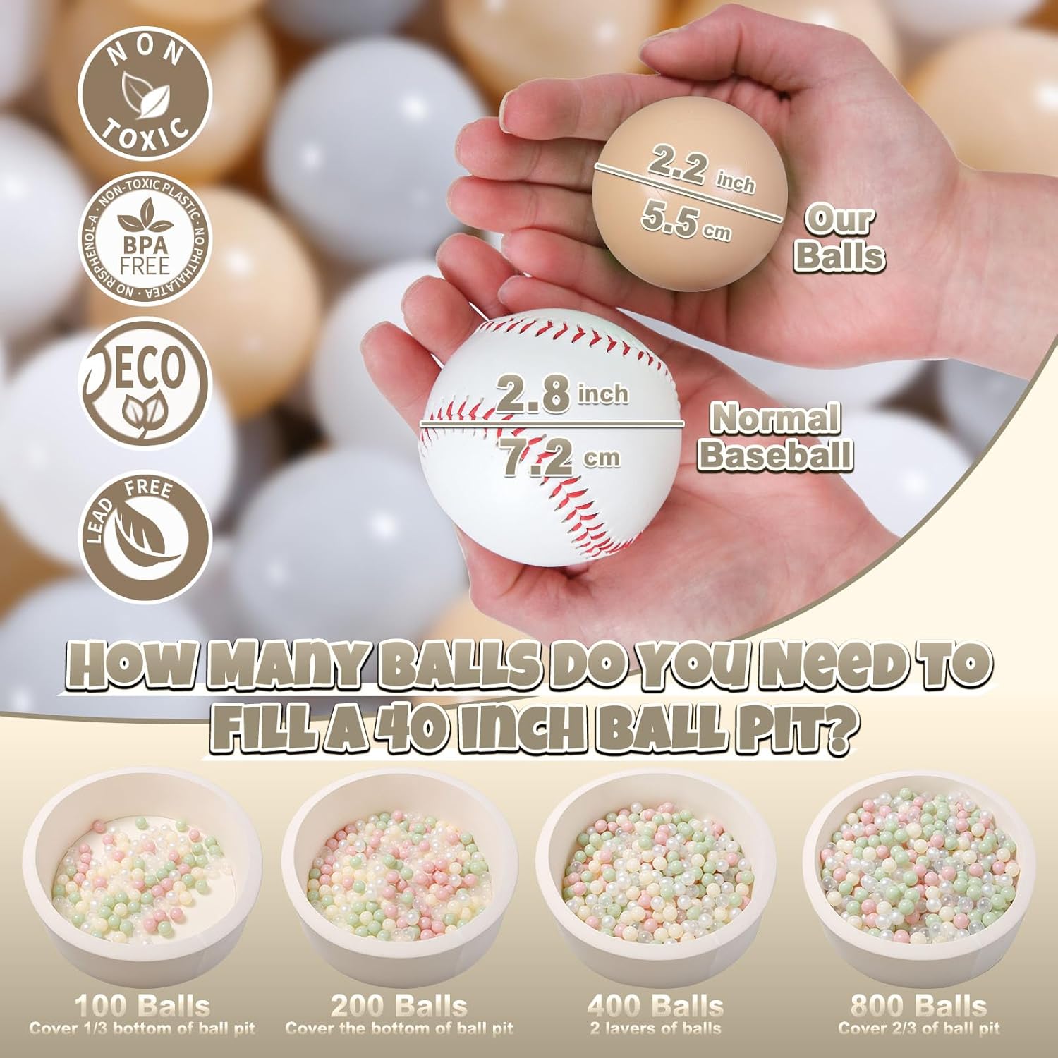 1000pcs Ball Pit Balls