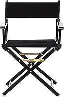 Vista 357 de Casual Home - Silla de director de 30 in, marco blanco, con lona color blanco, altura de barra