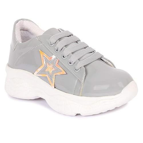 Longwalk Women Casual Shoes Chunky Sole Sneakers for Girls